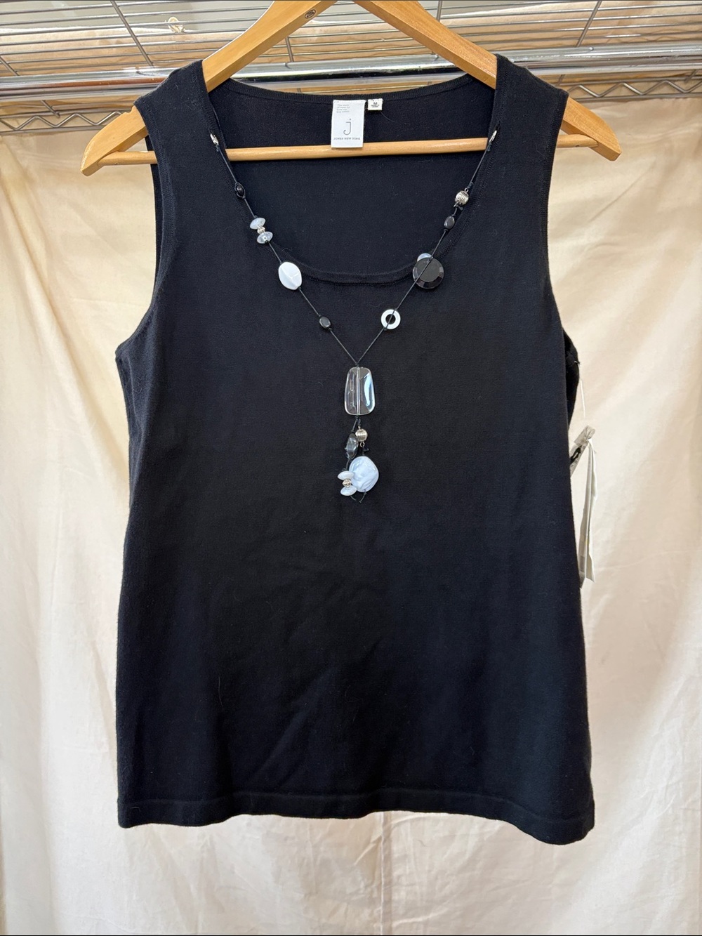 Jones New York Black Sleeveless Tank Top